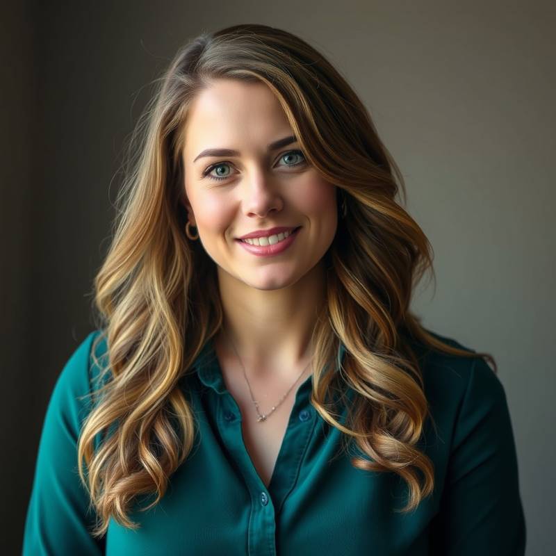 A photo of Sienna O'Brien, a talented scriptwriter who has written for popular TV shows.