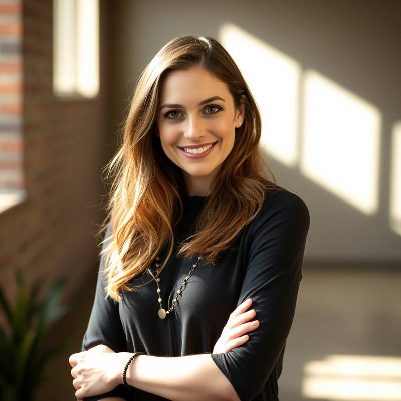 A photo of Sienna O'Brien, the Lead Scriptwriting Instructor at Lights, Camera, Action!, a talented scriptwriter for popular TV shows.